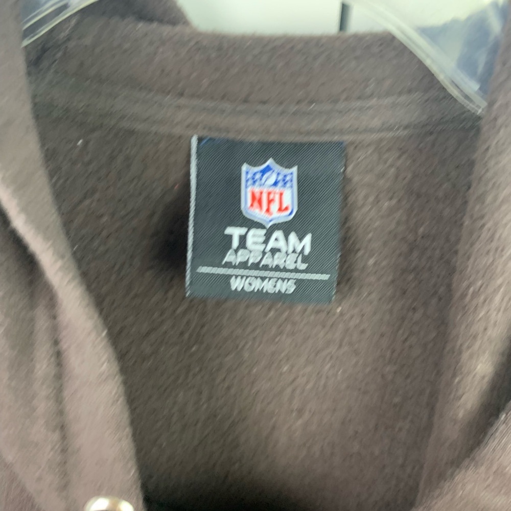 NFL Cleveland Browns Women’s XL Zip Front Hoodie Sweatshirt Football Graphic - Picture 4 of 8